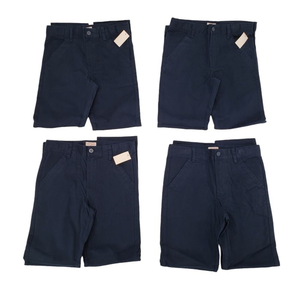 NWT Cat & Jack Boys School Uniform Pants Size 12 - Four Pack Fighter Pilot Blue